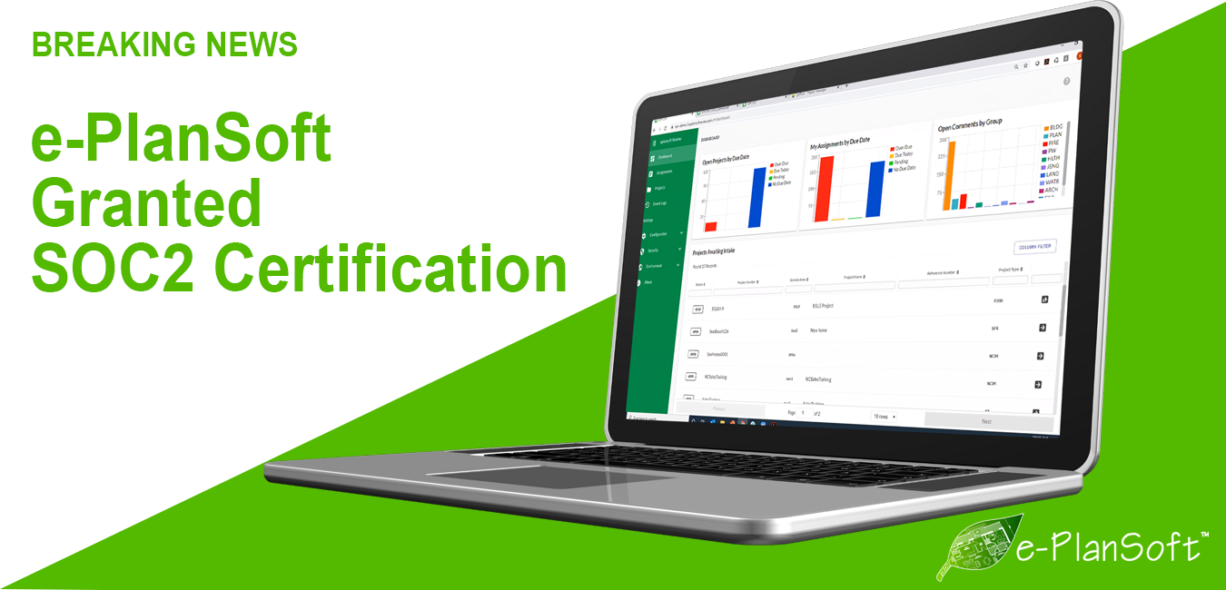 e-PlanSoft™ Granted SOC2 Certification - e-PlanSoft